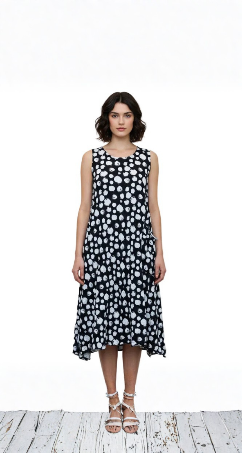 Vine Street Polka Dot Dress