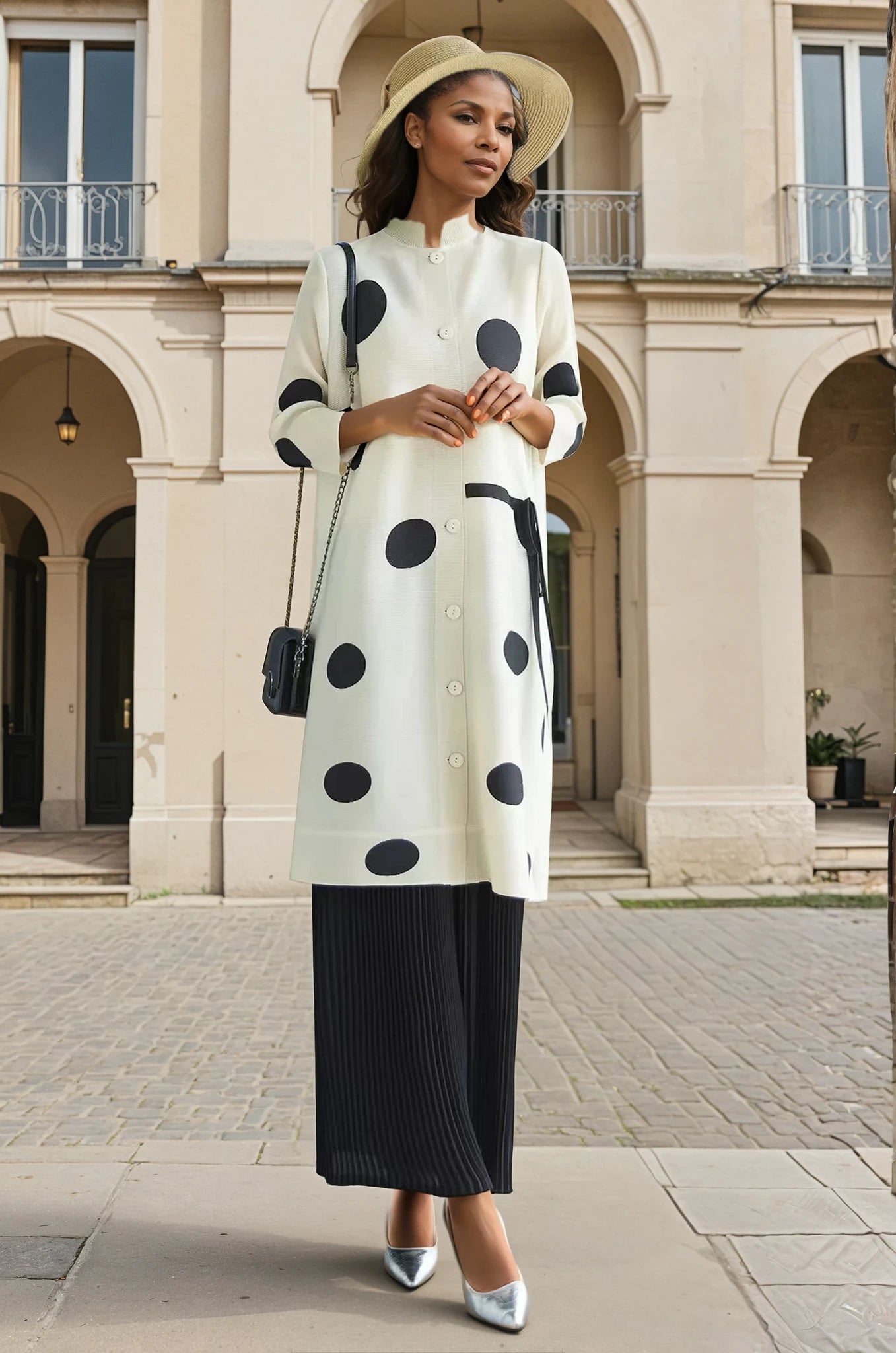Long Polka Dot Jacket/Duster