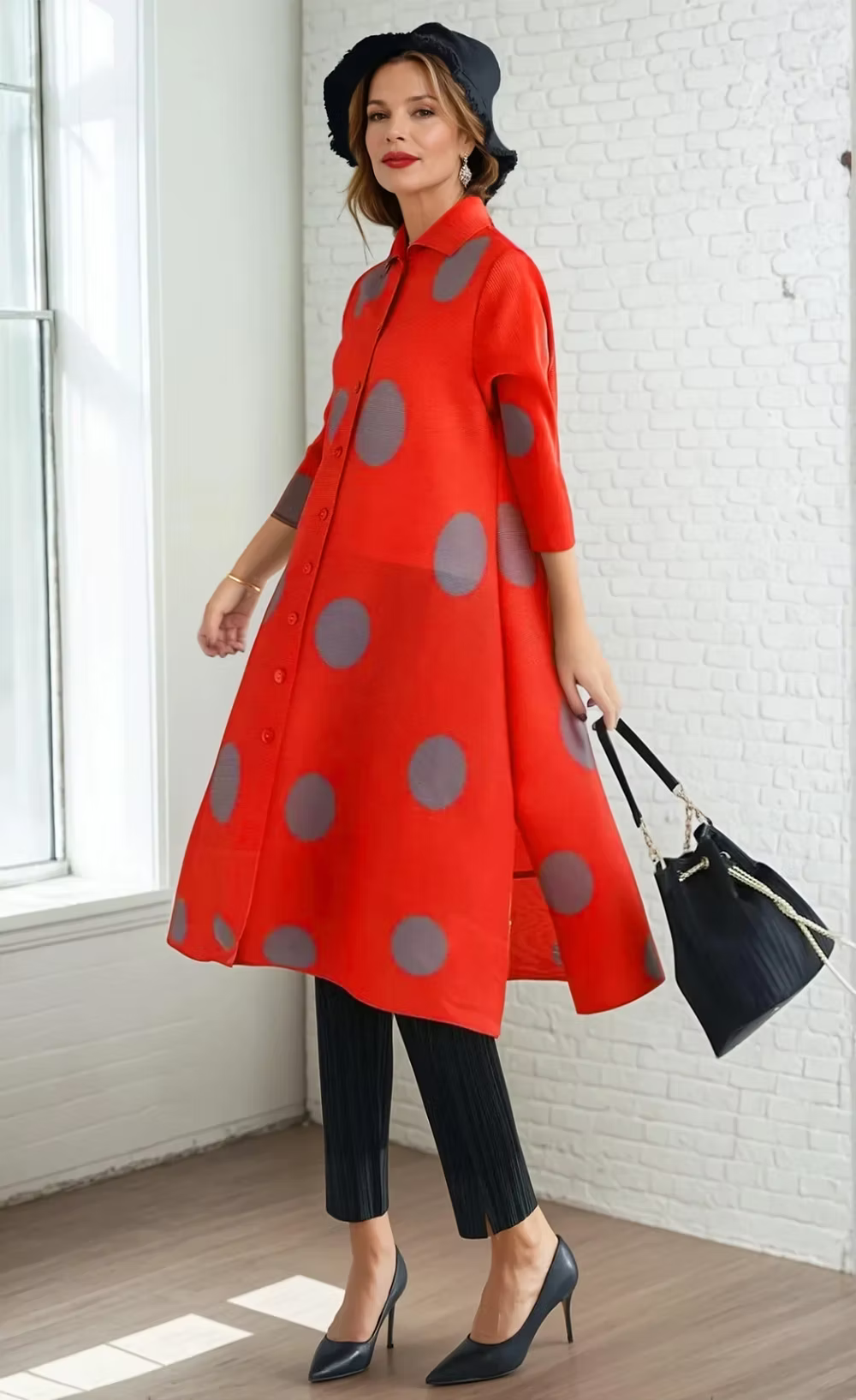 Vanite Polka Dot Jacket/Duster