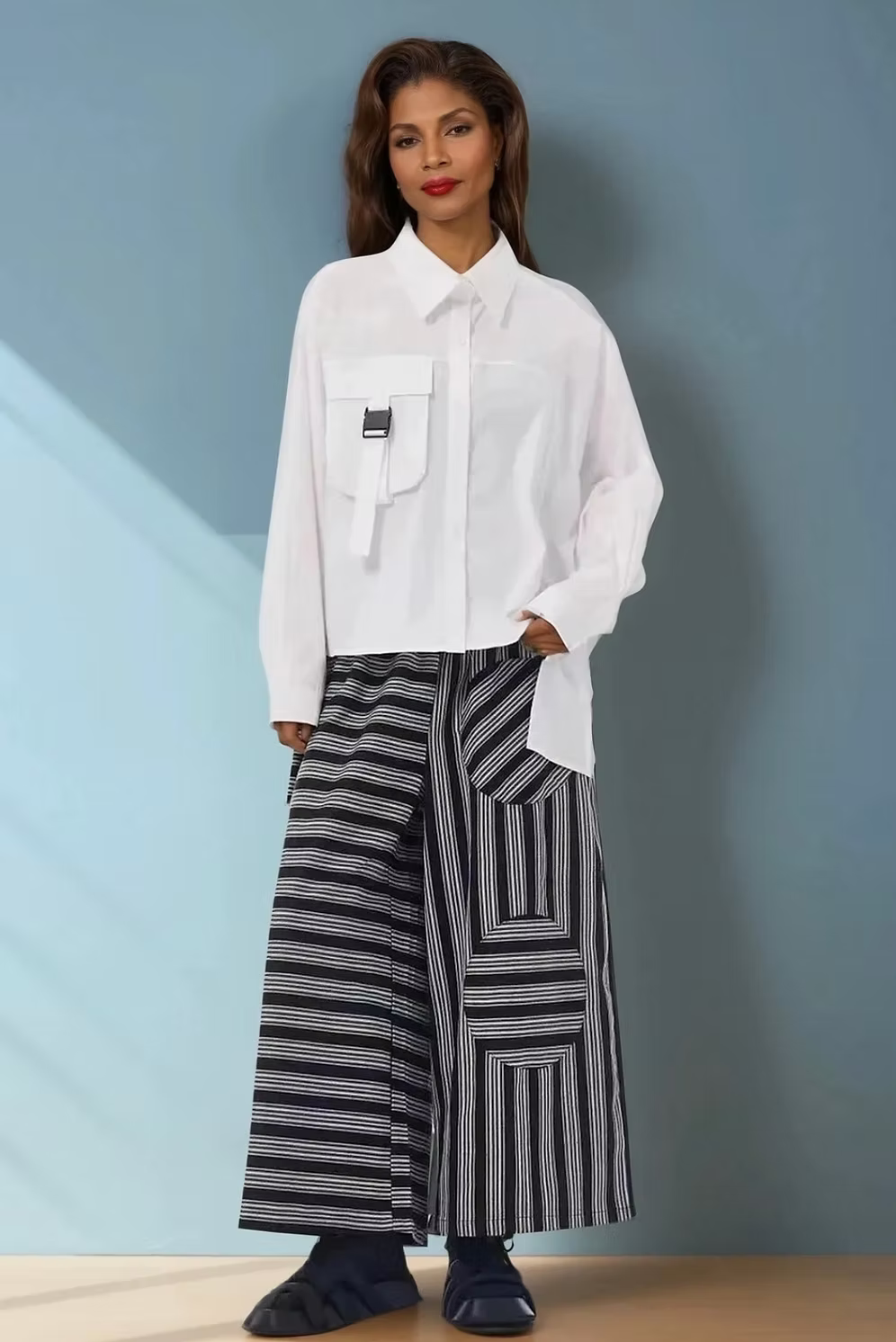 Vanite Cotton Shirt with Metal Tag