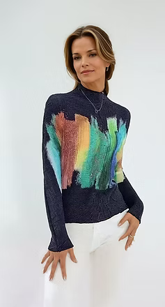 Vanite Paint Brush Stroke Top