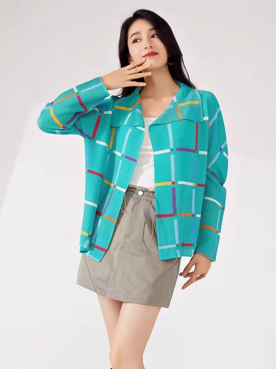 Vanite Multi Square Grid Jacket