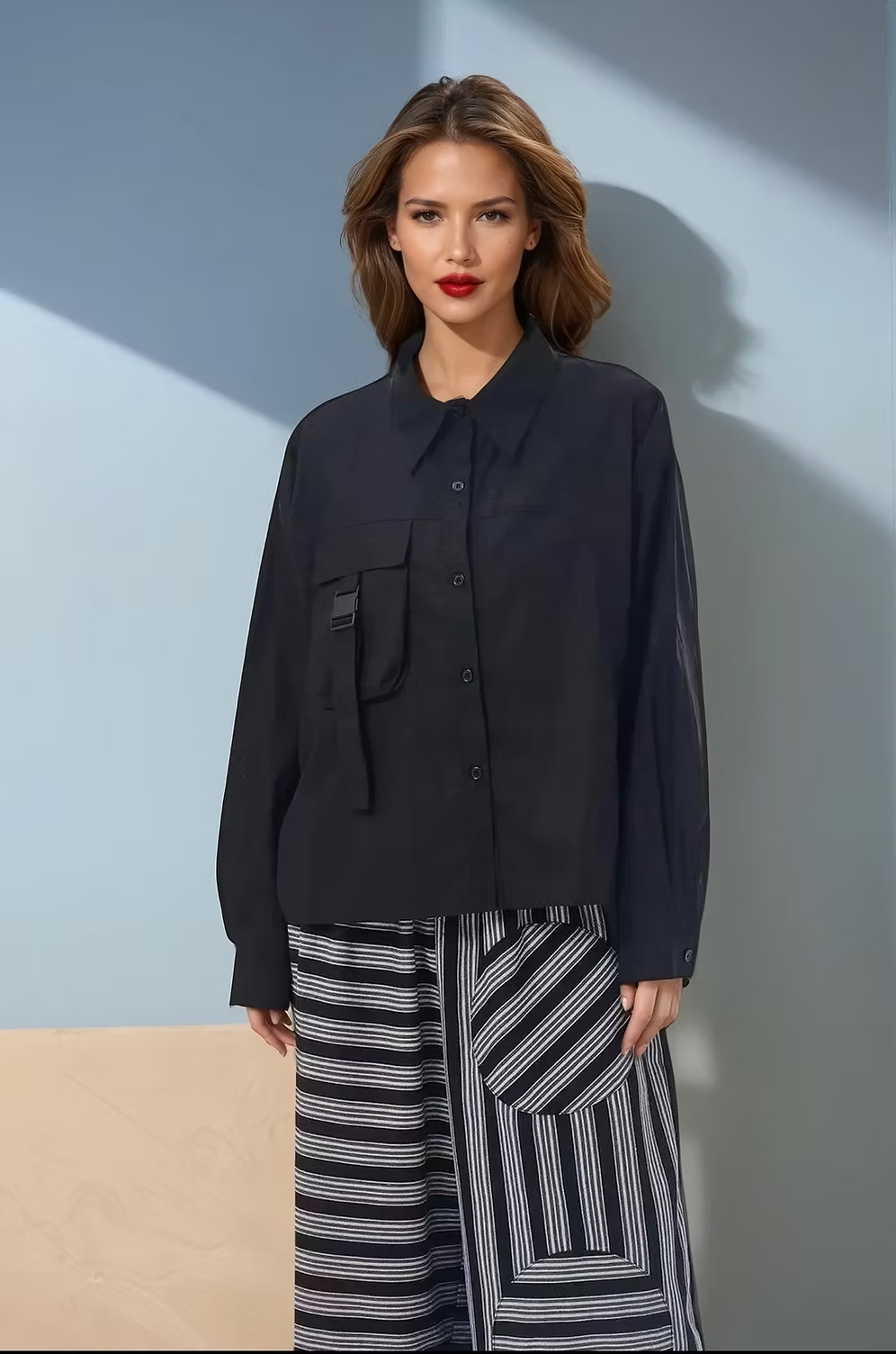 Vanite Cotton Shirt with Metal Tag