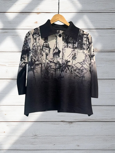 Vanite Black/White Scenic Jacket