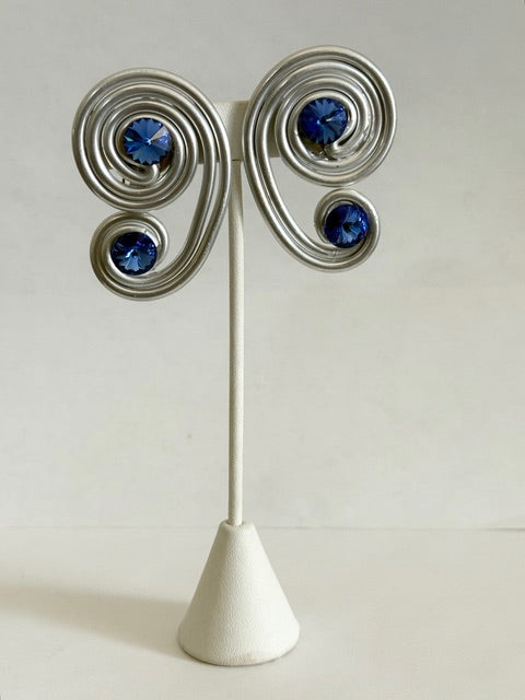 Jeff Lieb Swirl Clip on Earrings