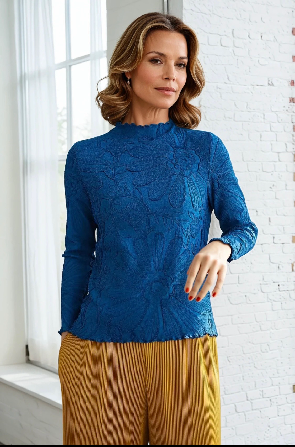 Vanite Crushed Floral Top