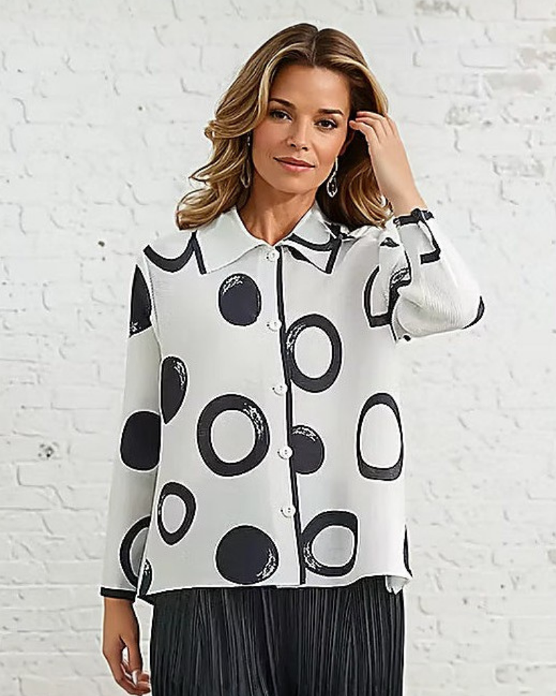 Vanite Short Jacket with Circles
