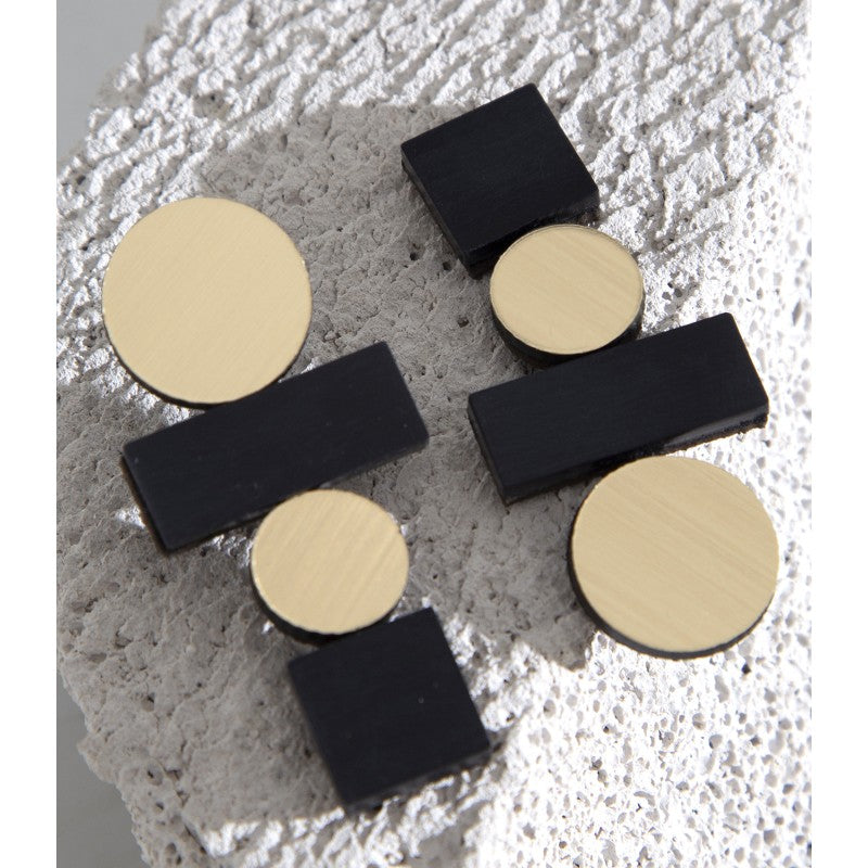 ISKIN Earrings Black/Gold