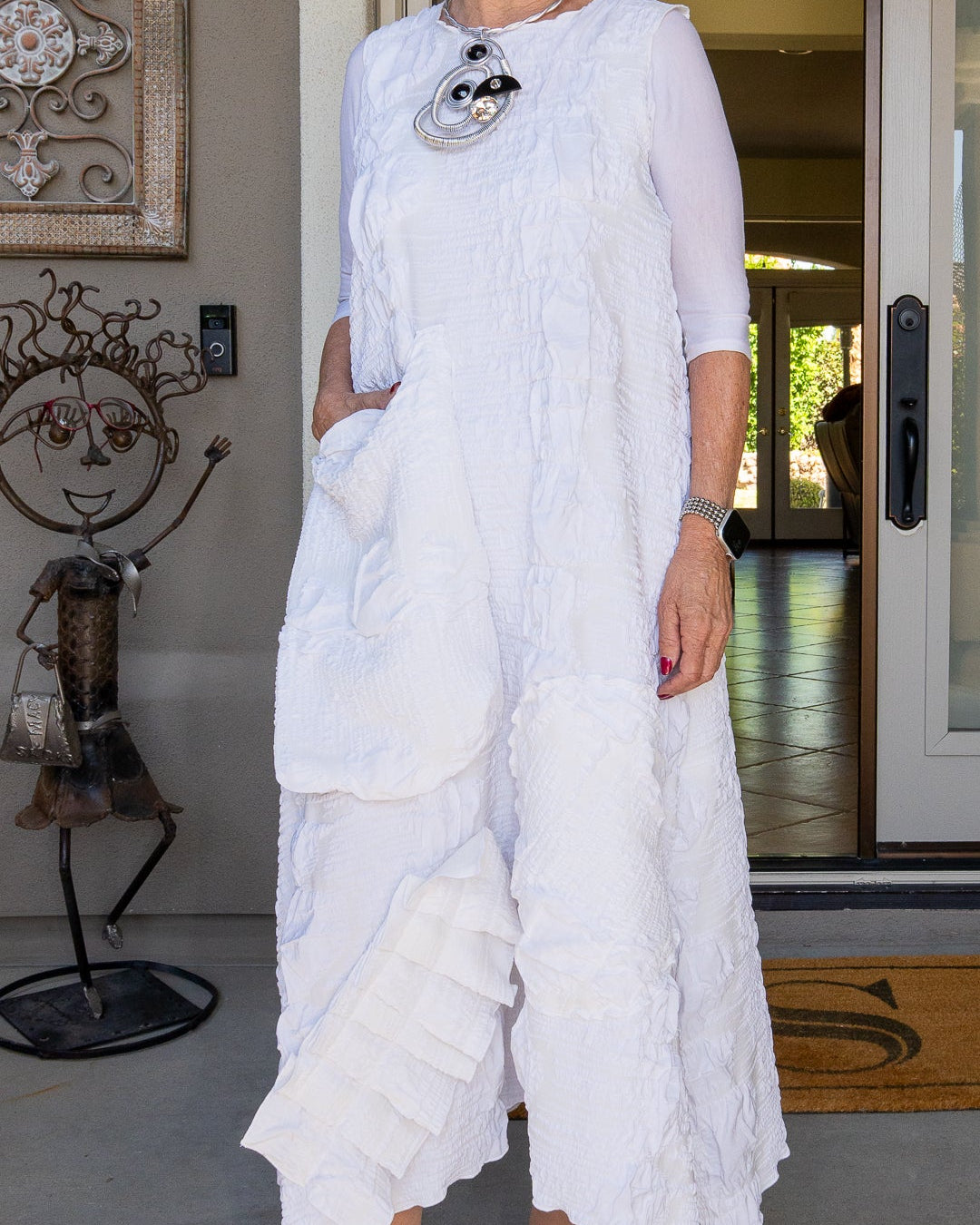 Heydari Long Sleeveless Dress W/Pocket