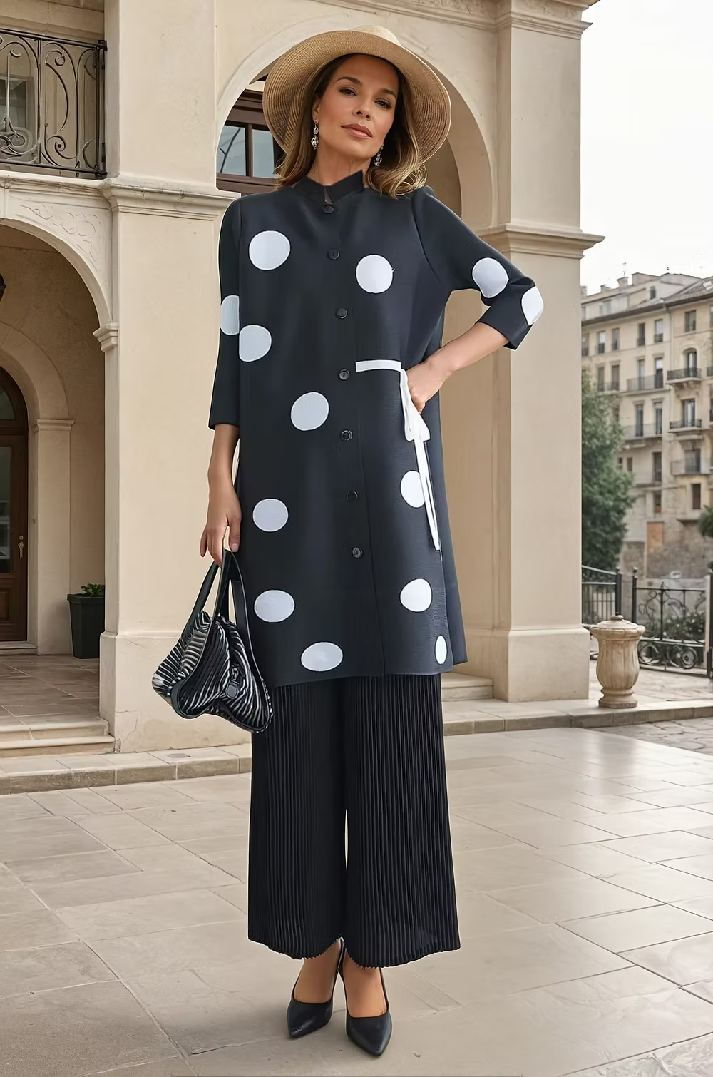 Long Polka Dot Jacket/Duster