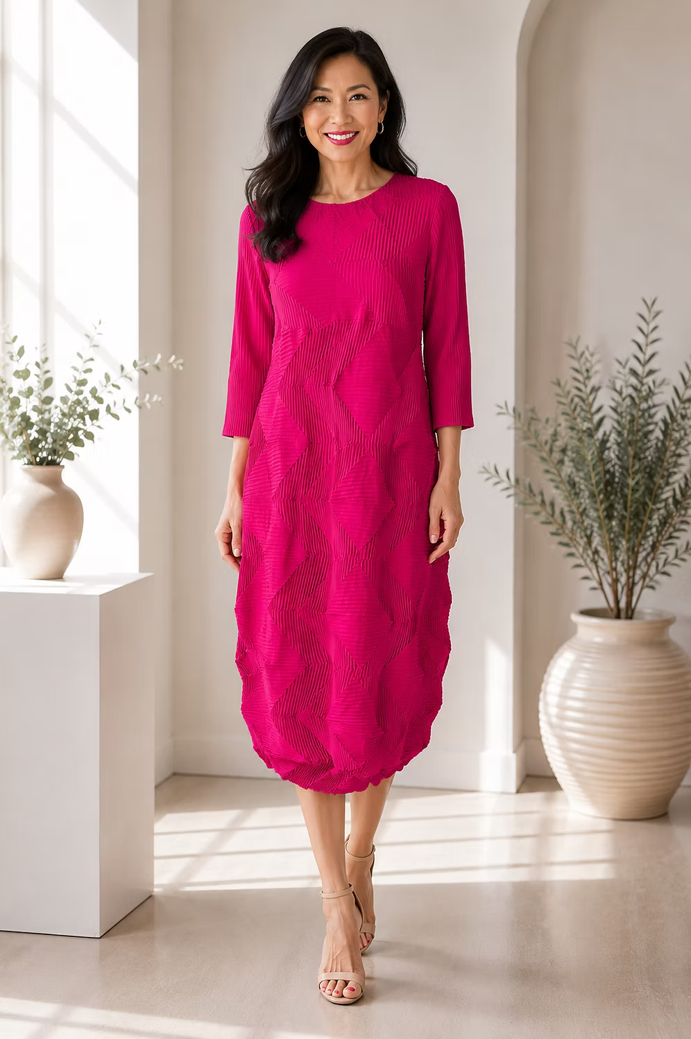Vanite Crinkle Dress