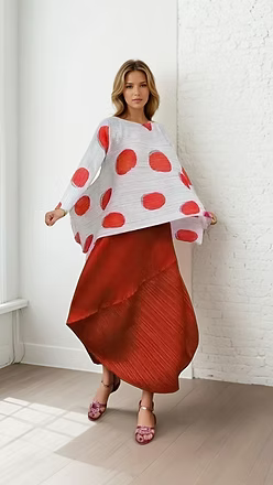 Vanite Top With Large Circles