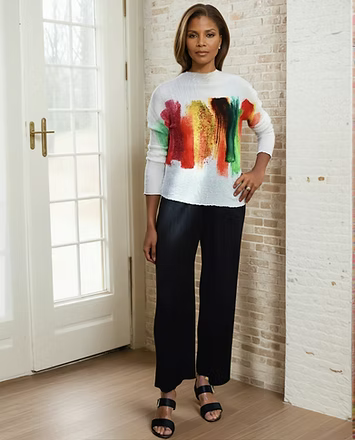 Vanite Paint Brush Stroke Top