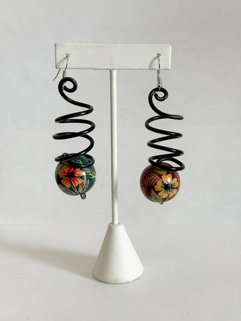 22527 JEFF LEIB VINTAGE SPIRAL EARINGS