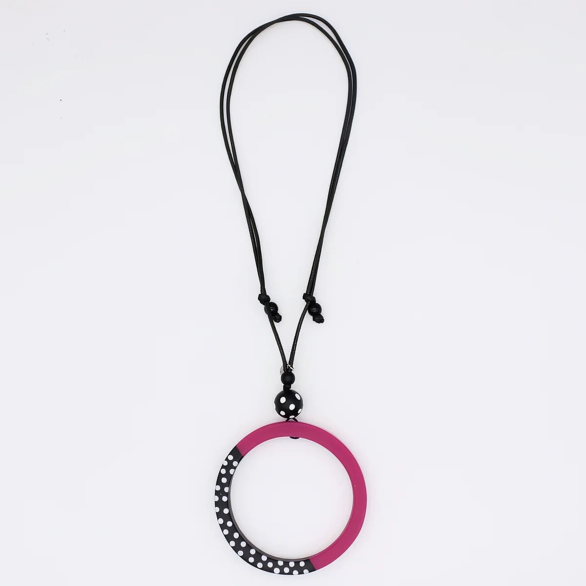 LS25N35 Sylca Fuchsia Inez Pendant Necklace