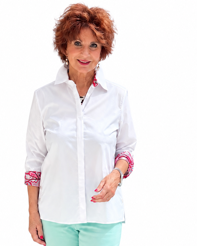 Ravel Blouse with Design on Sleeves/Back