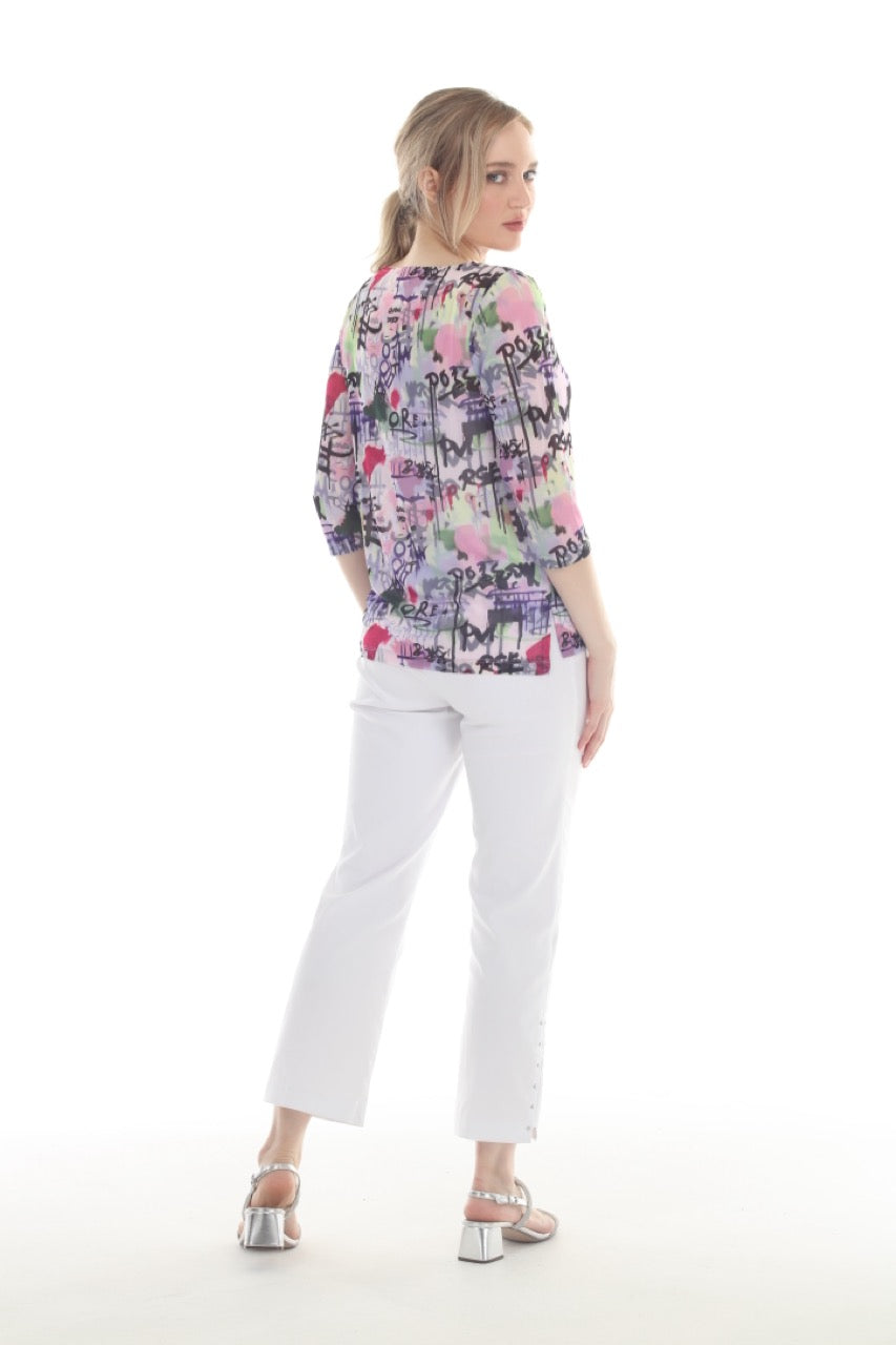 Terra Half Sleeve Multi Top