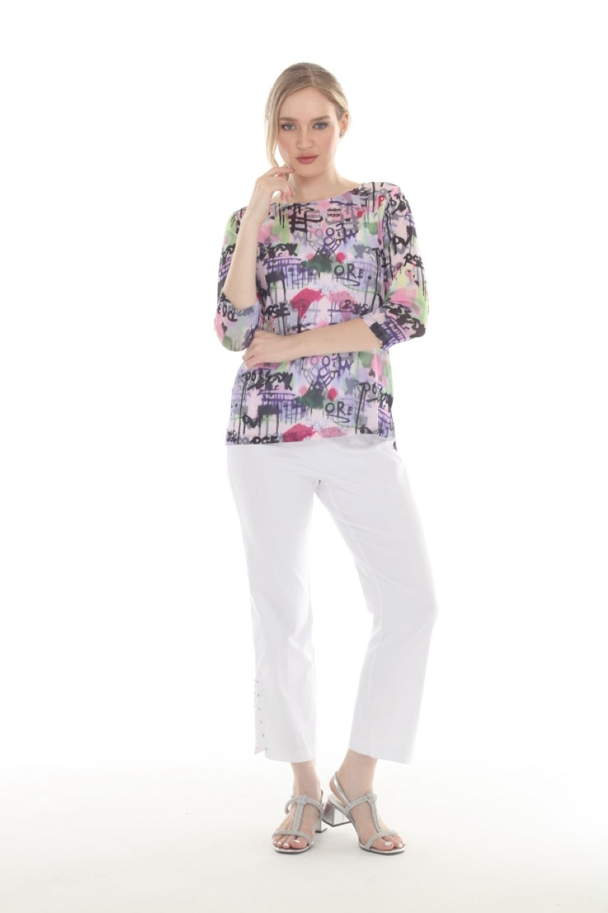 Terra Half Sleeve Multi Top