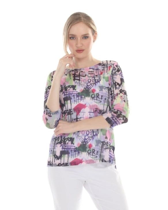 Terra Half Sleeve Multi Top