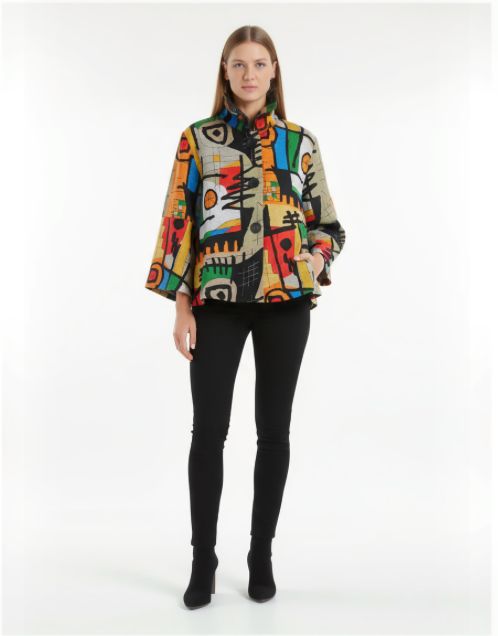 182-5005 Damee Multi Colorful Short JKT