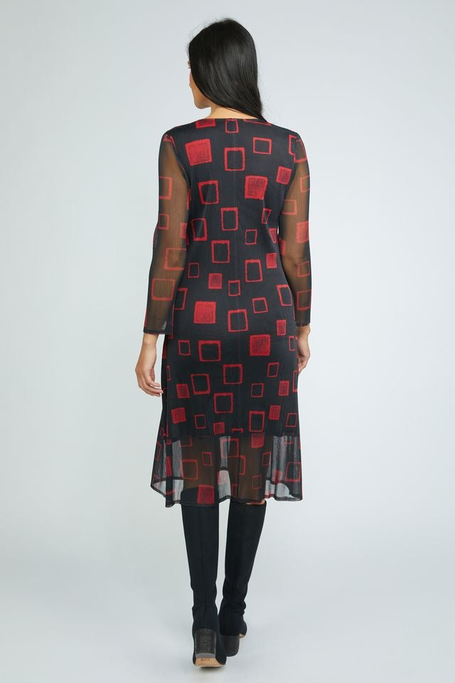 Habitat Parisian Pleats Prty Rendezvous Dress in Chili