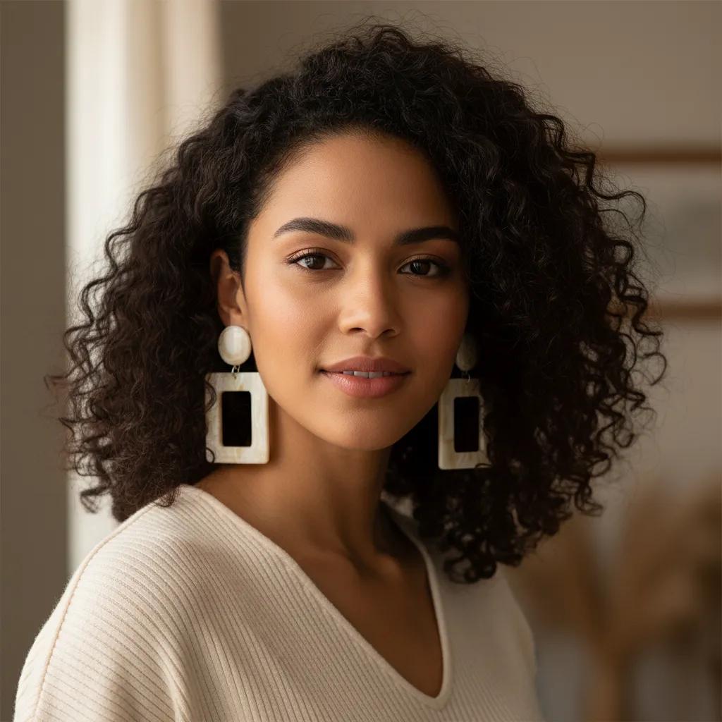Barbados Beautiful Clip on Earrings in Ivory