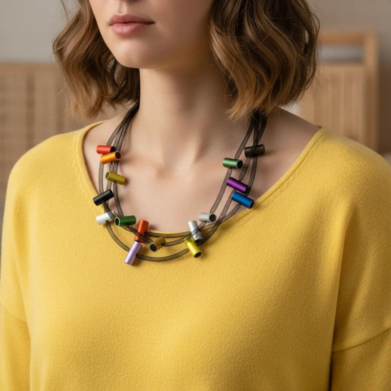 Christina Brampti Short Tubular Necklace
