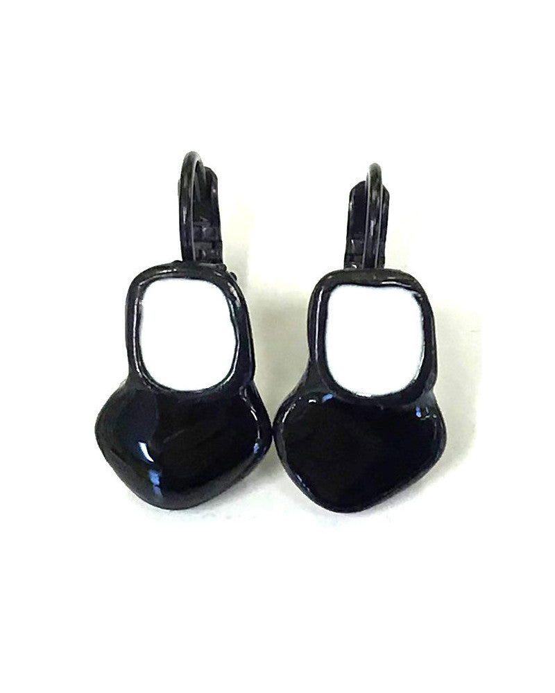 TJ FH Earring Small 2 Tone 8 Shape